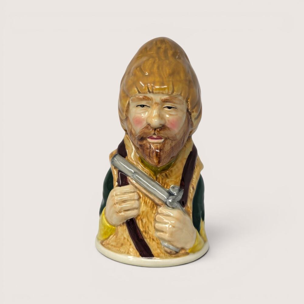 1983 Royal Cornwall Toby Collection Robinson Crusoe Ceramic Bell